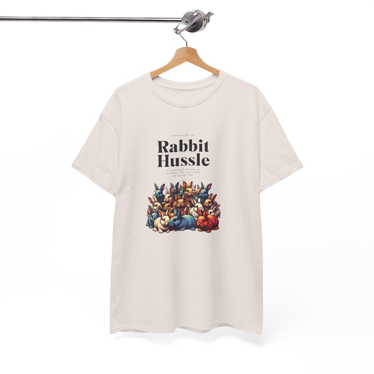 Rabbit Hussle Unisex Heavy Cotton Tee