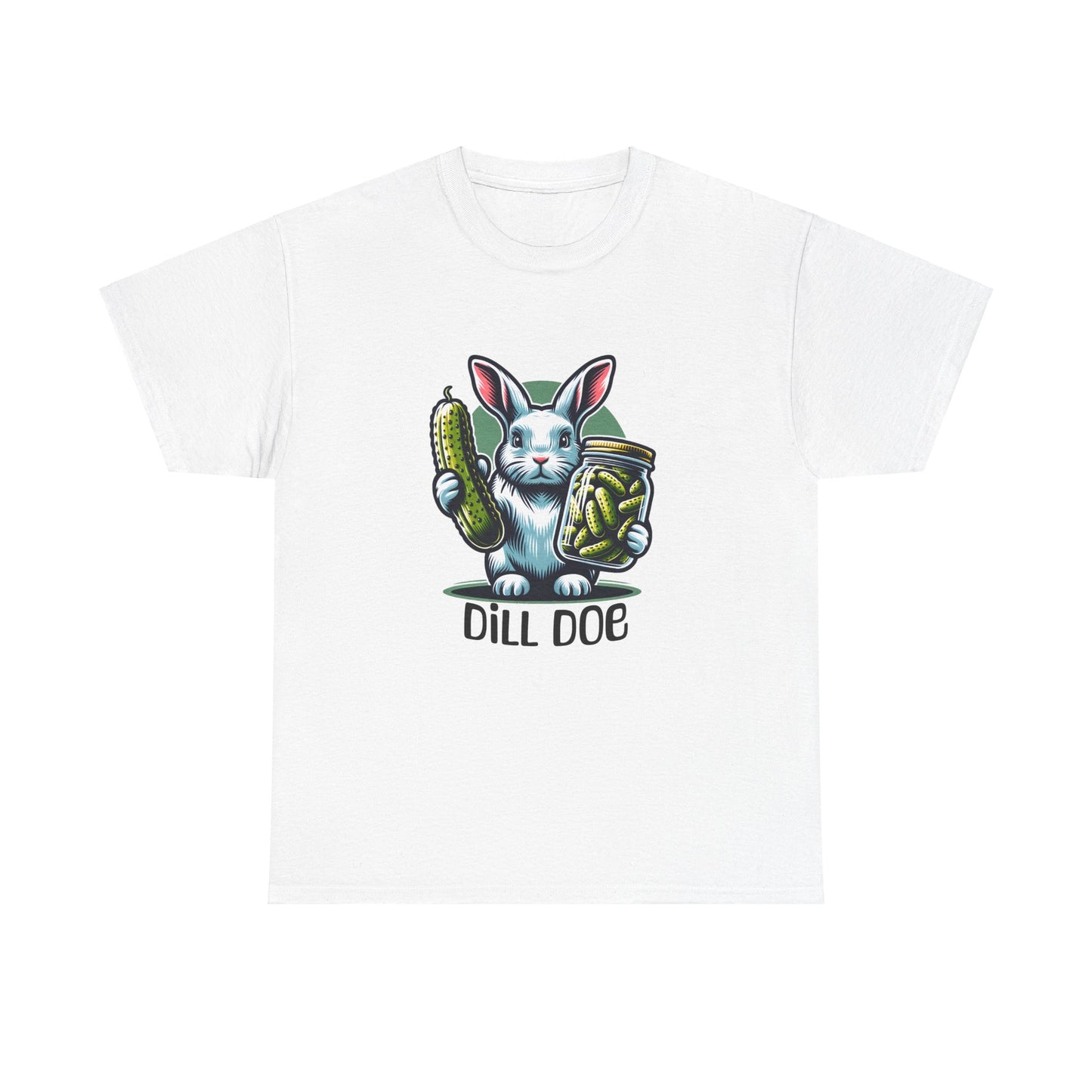 Pickle Lover Dill doe rabbit Unisex Heavy Cotton Tee