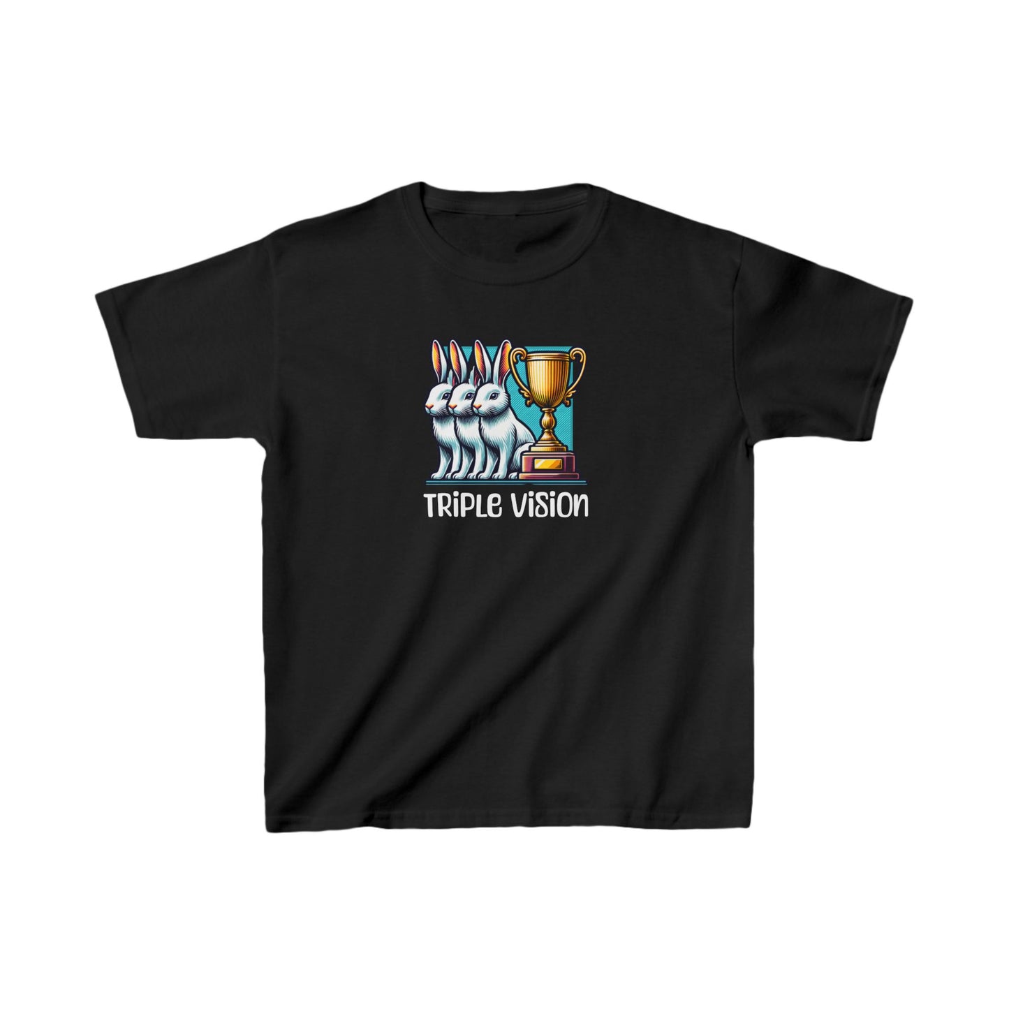 Fair meat pen triple vision Kids Heavy Cotton™ Tee