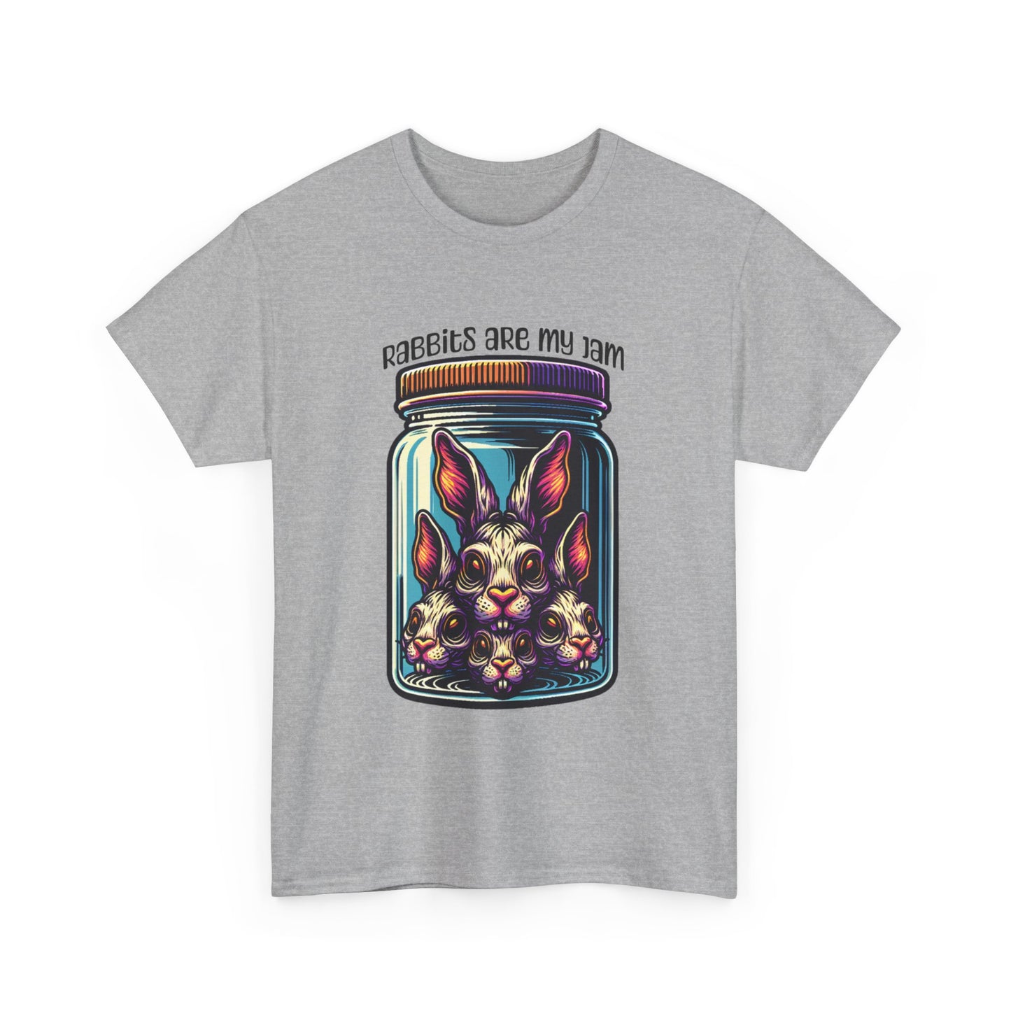 Rabbits are my jam Unisex Heavy Cotton Tee