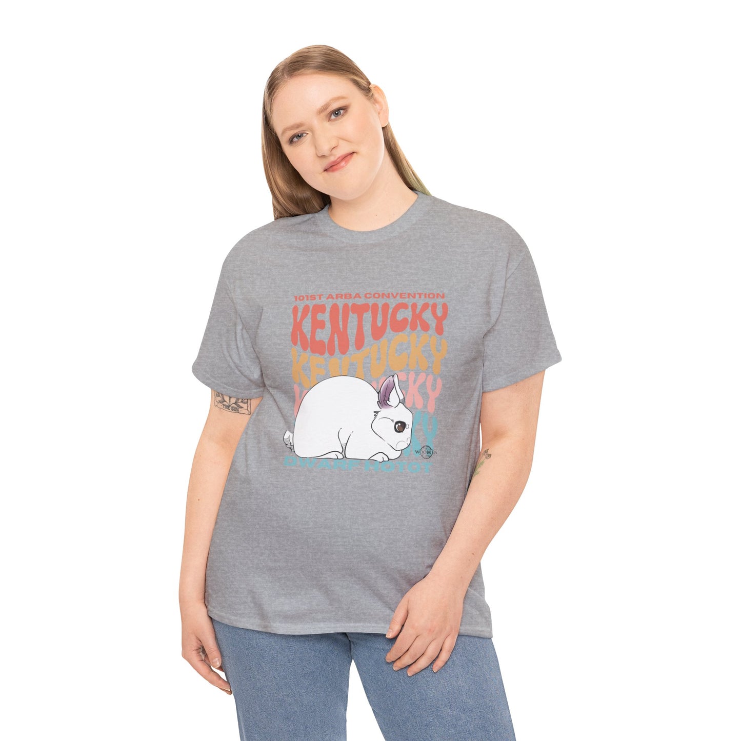 Dwarf Hotot Kentucky Unisex Heavy Cotton Tee