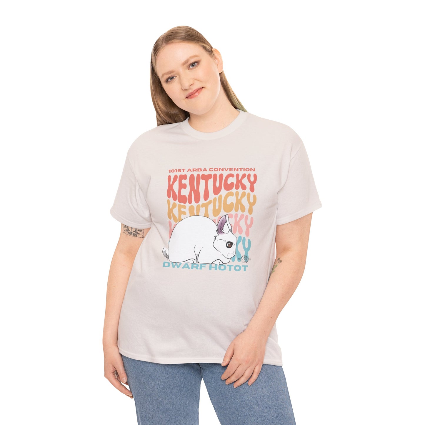 Dwarf Hotot Kentucky Unisex Heavy Cotton Tee