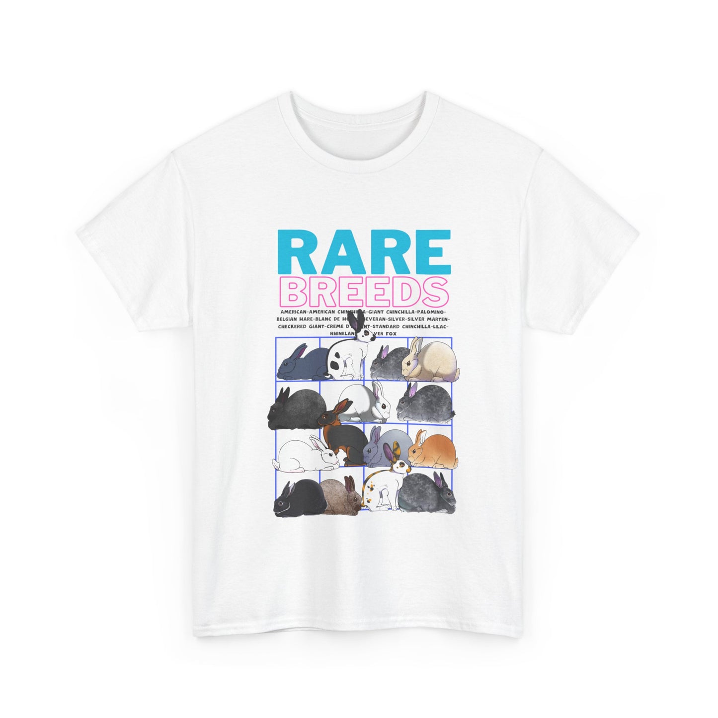 rare breed rabbit Unisex Heavy Cotton Tee