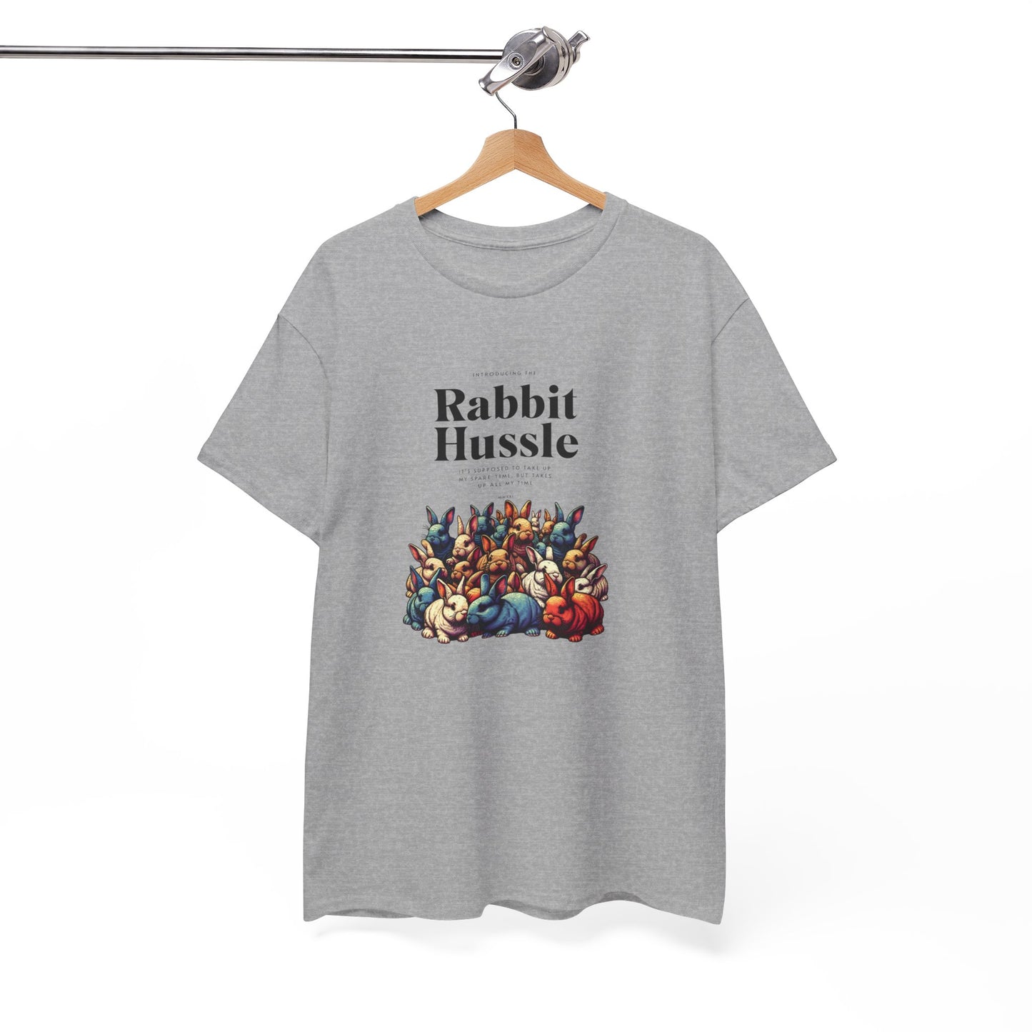 Rabbit Hussle Unisex Heavy Cotton Tee