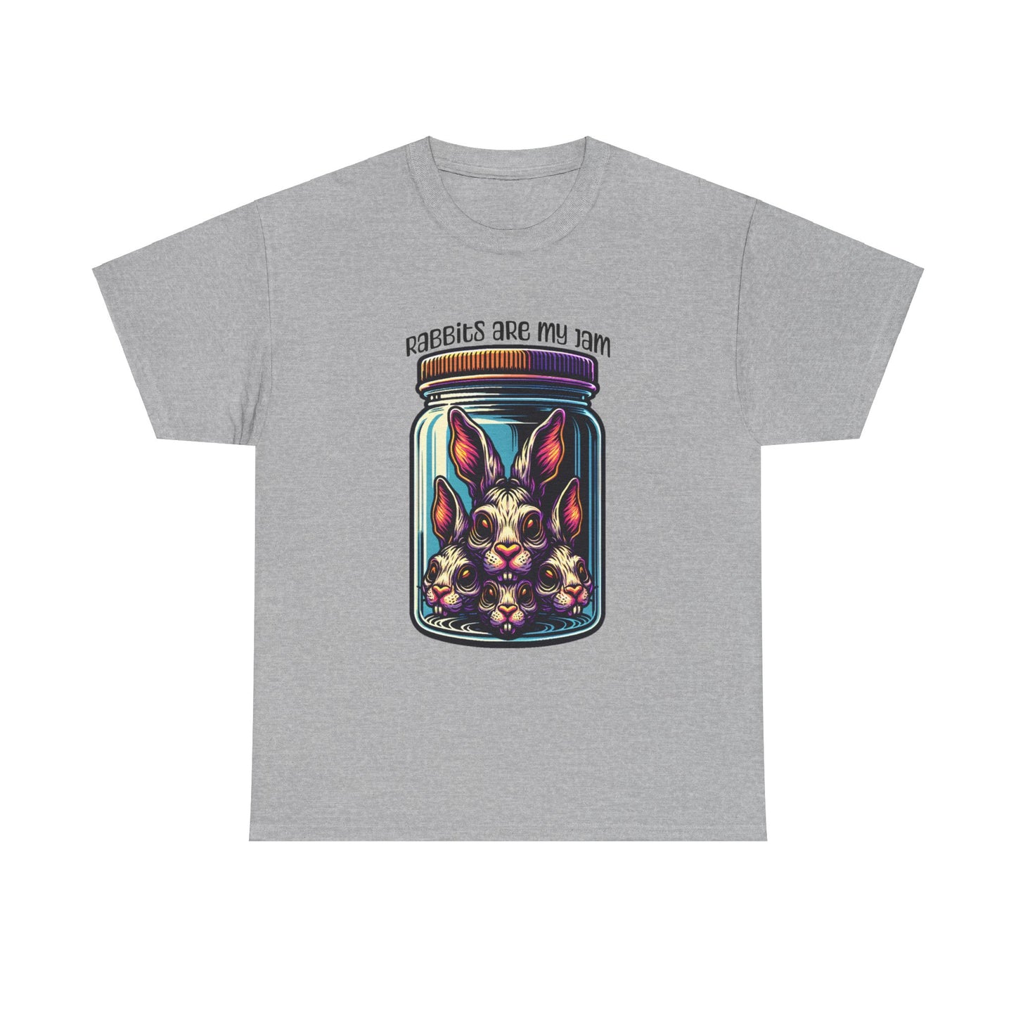 Rabbits are my jam Unisex Heavy Cotton Tee