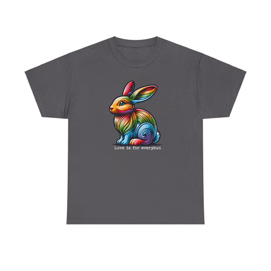 Love is for everybun Unisex Heavy Cotton Tee