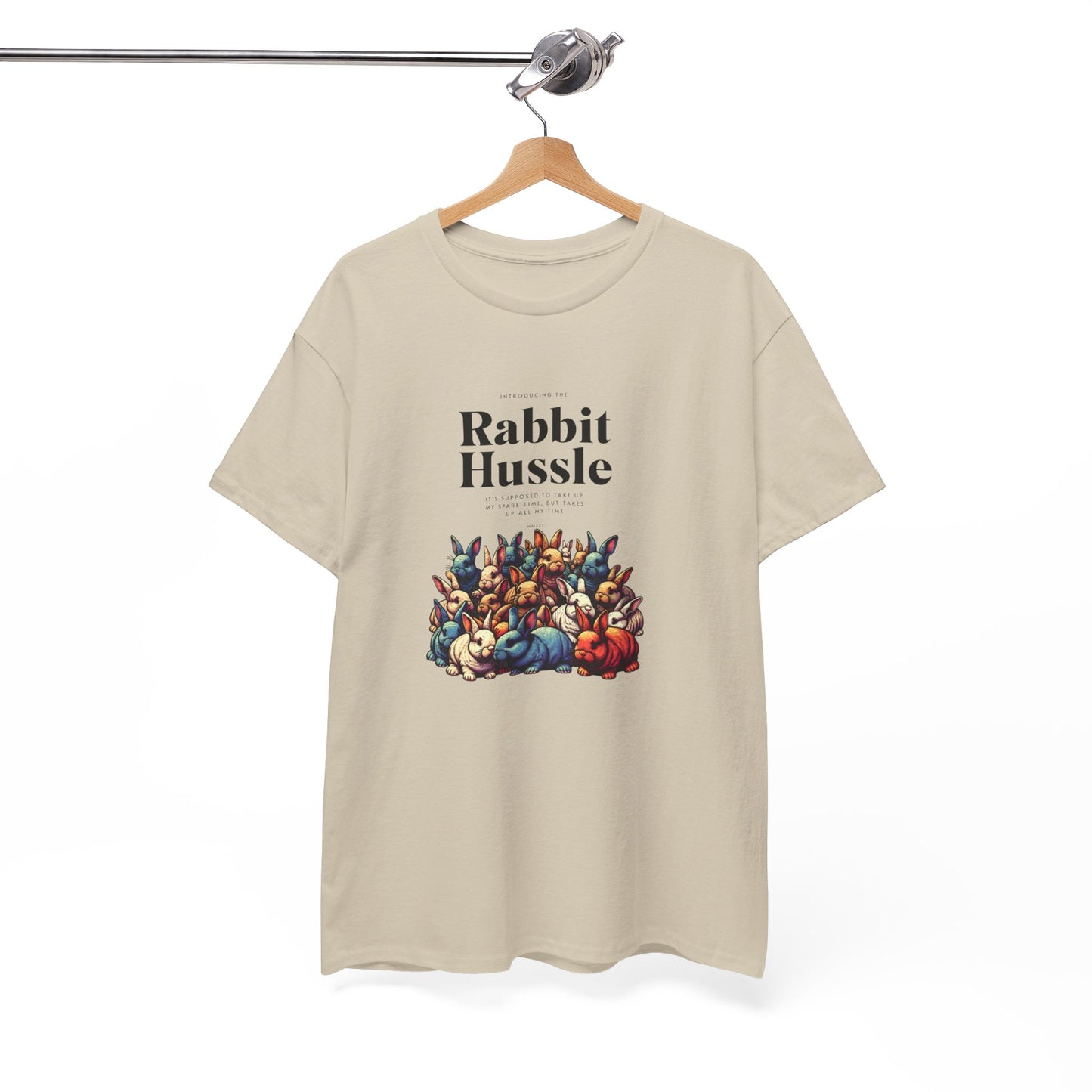 Rabbit Hussle Unisex Heavy Cotton Tee