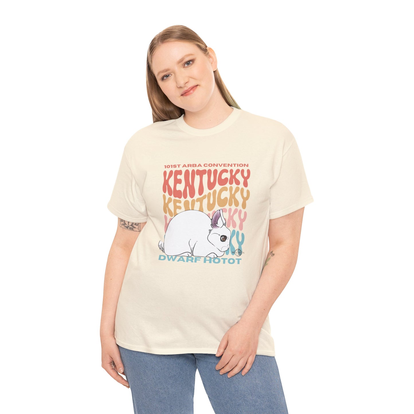 Dwarf Hotot Kentucky Unisex Heavy Cotton Tee