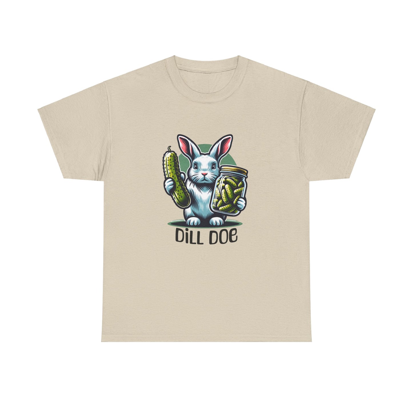 Pickle Lover Dill doe rabbit Unisex Heavy Cotton Tee