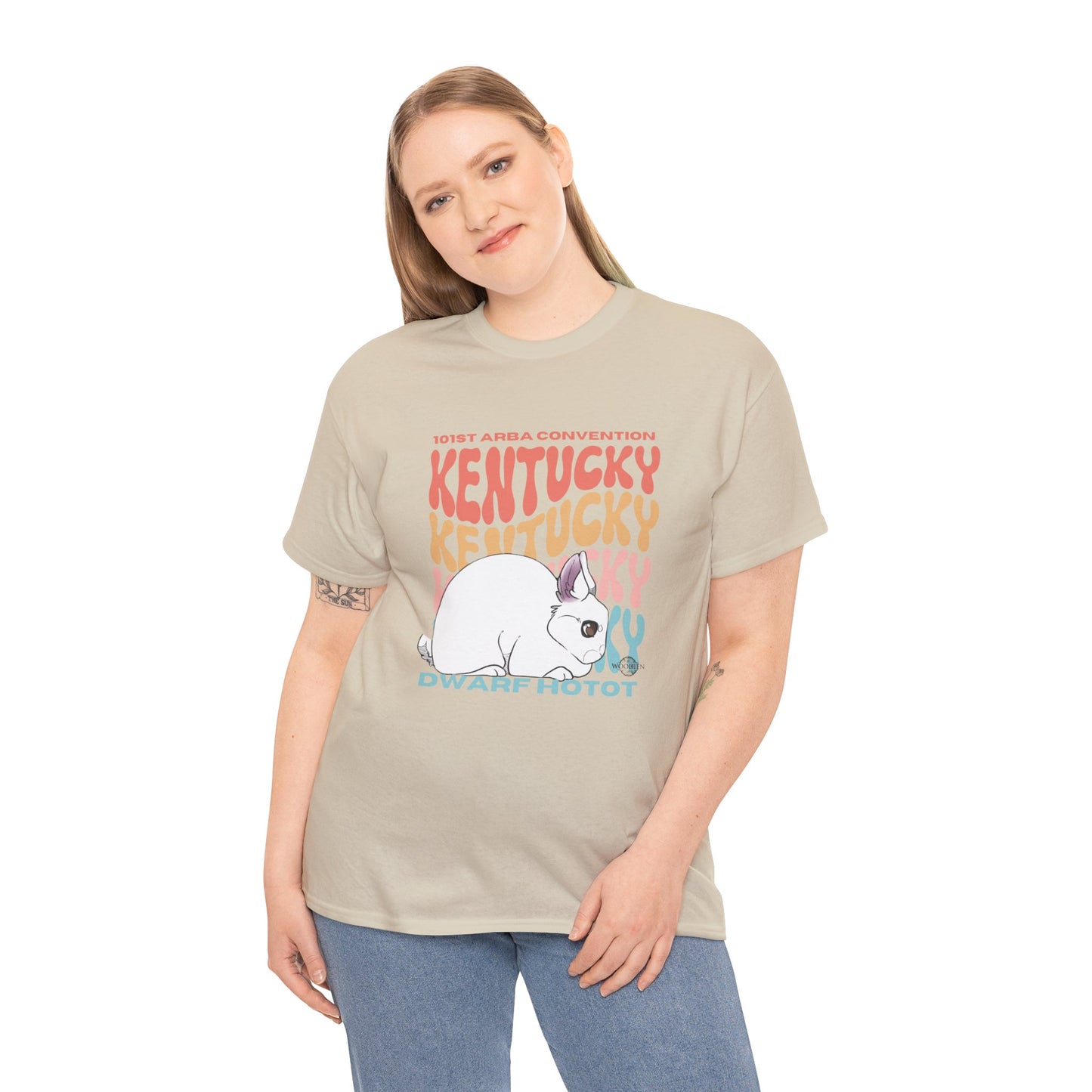 Dwarf Hotot Kentucky Unisex Heavy Cotton Tee