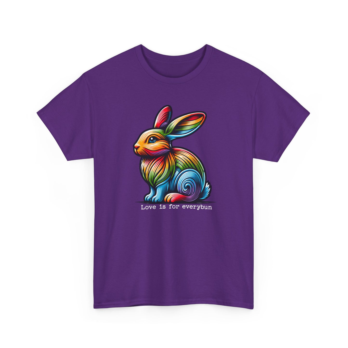 Love is for everybun Unisex Heavy Cotton Tee