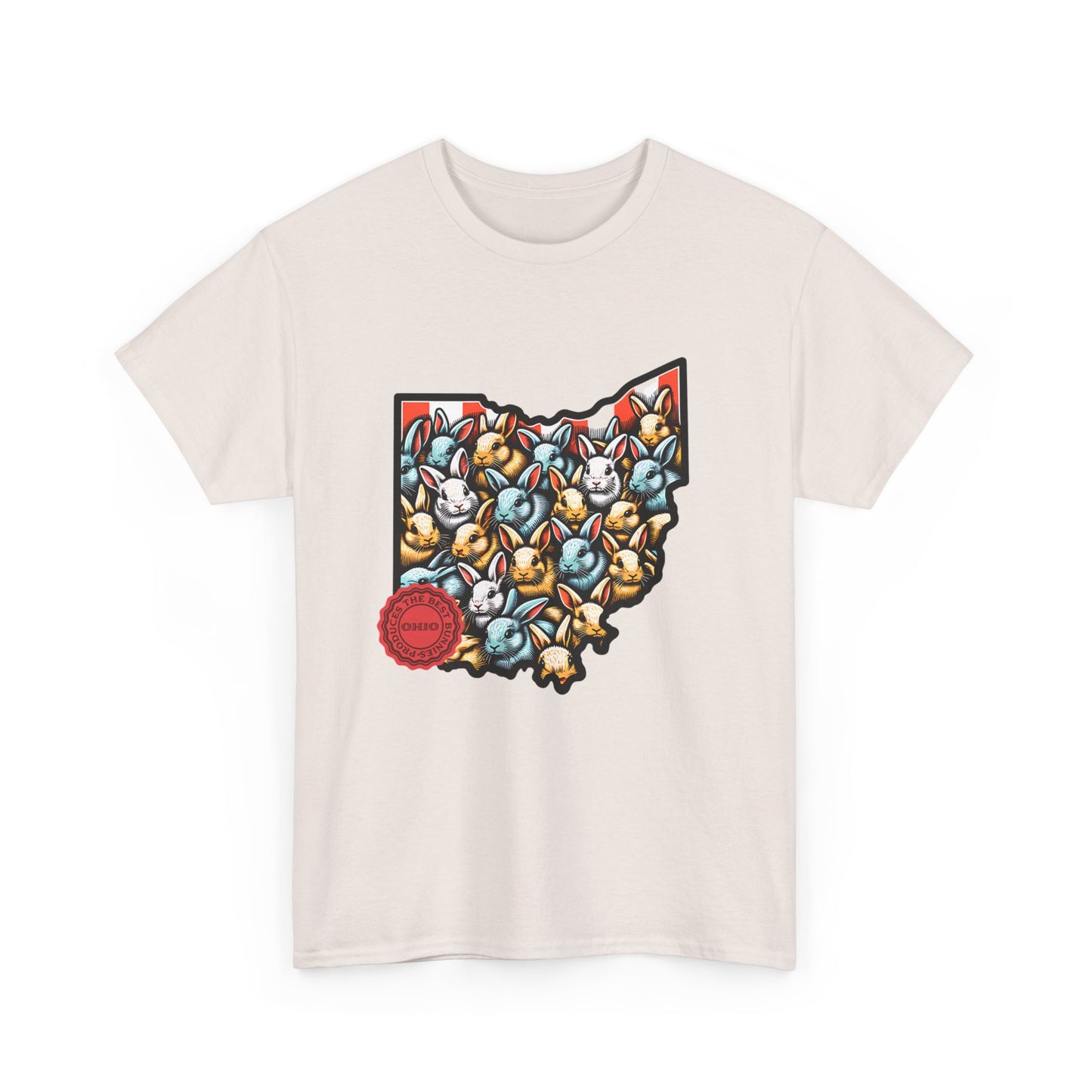 Ohio Produces the best bunnies Unisex Heavy Cotton Tee