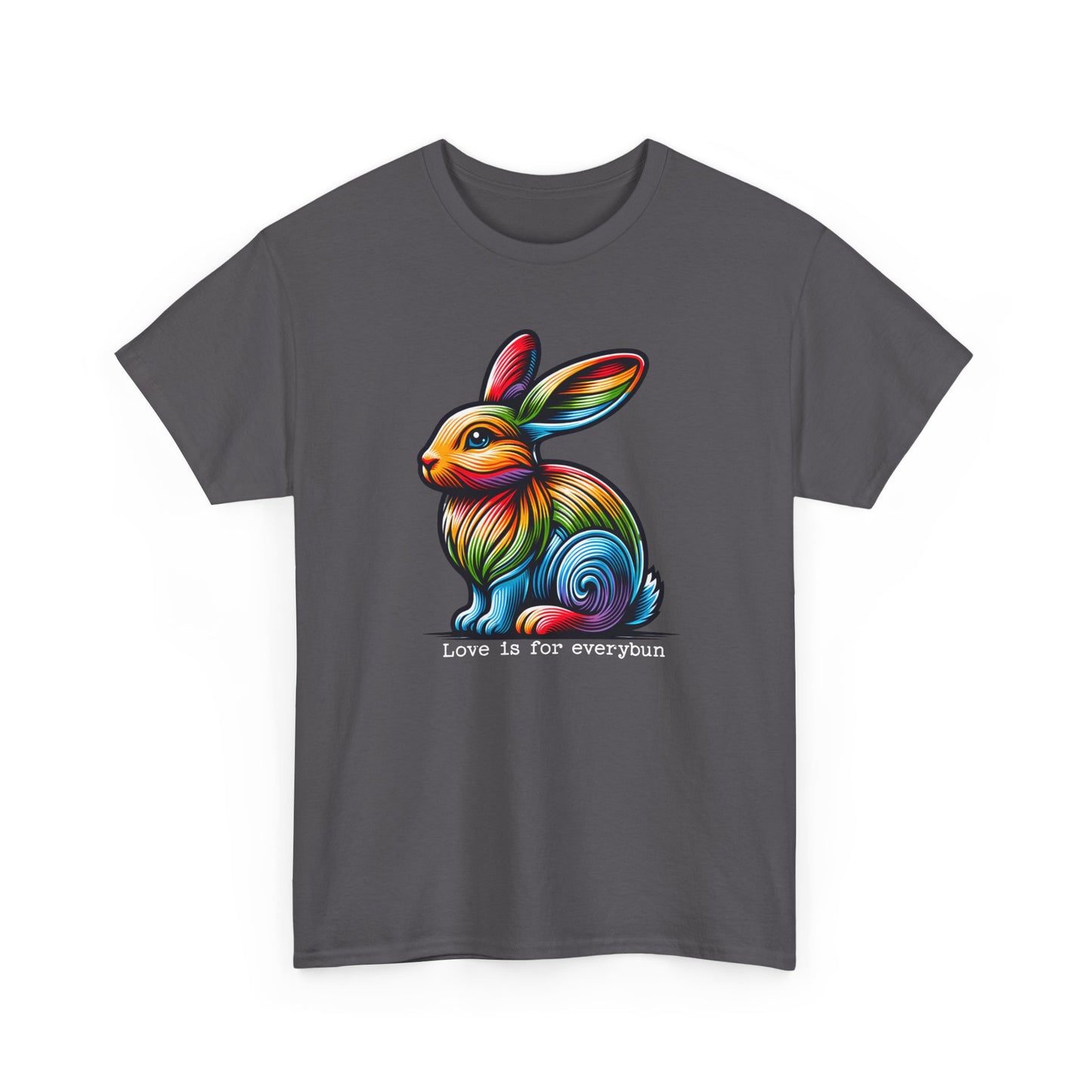 Love is for everybun Unisex Heavy Cotton Tee